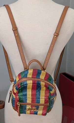 Mcm multicolor stripe - mcm, leather