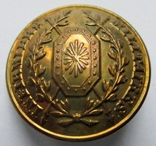 Bouton creux en métal doré