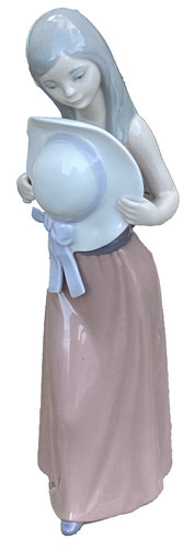 Lladro jeune fille chapeau - lladro,