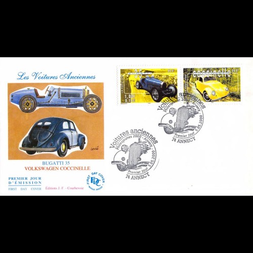 Fdc voitures bugatti 35 - fdc, voitures.