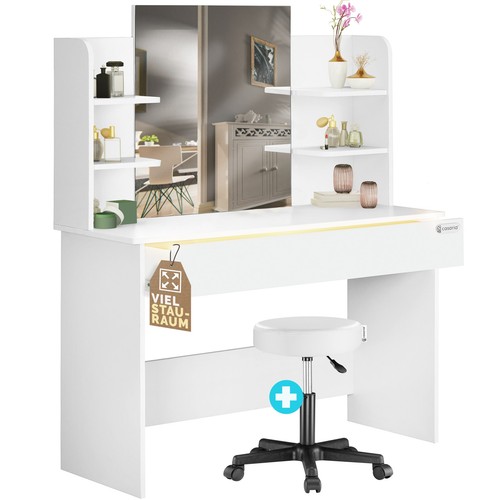 Coiffeuse lucia blanc avec - coiffeuse,