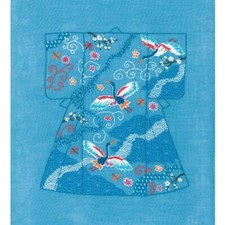 Kit de broderie Le Bonheur des Dames Petit Point "Kimono Heron II", compté, 20.5