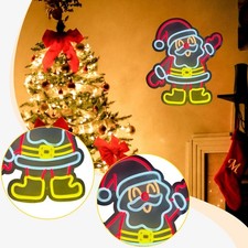 Enseigne au néon de Noël, éclairage d'ambiance coloré pour la chambre du