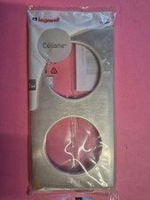 Legrand CELIANE 68902 - Plaque Double TITANE Anodisé Celiane