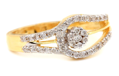 Bague diamant naturel rond - diamant,