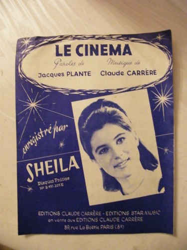 Partition cinéma sheila - cinéma,