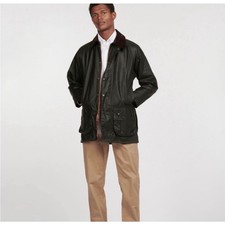 Barbour black beaufort - black, waxed