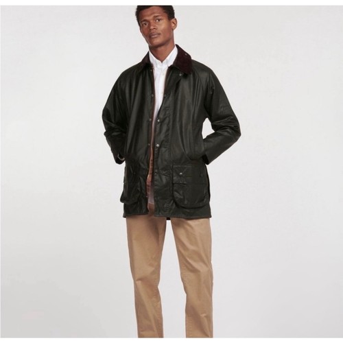 Barbour black beaufort waxed - beaufort,