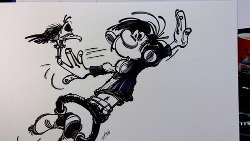 Dessin original dedicace - dessin,