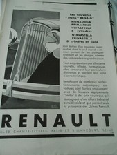 Publicité advertising 1931  Renault Stella Monastella Reinastella 