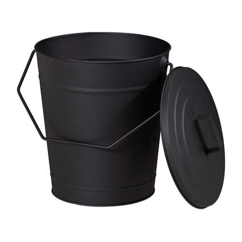 Seau cendres litres noir - cendres,