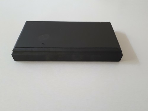 Socle bois peint noir - bois, en
