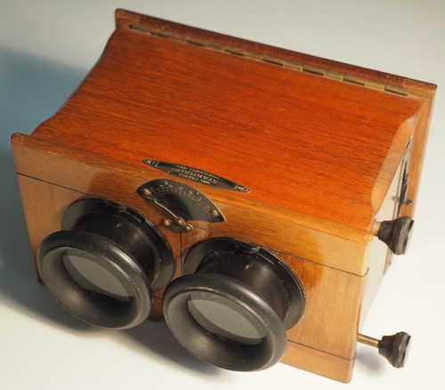 Ancienne visionneuse acajou - ancienne,