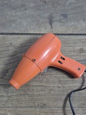 Ancien Vintage Seche Cheveux Orange (Fonctionne)