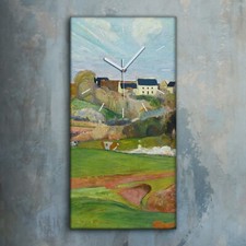 Horloge murale sur toile 30x60