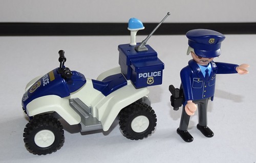 Playmobil police quad a - police,