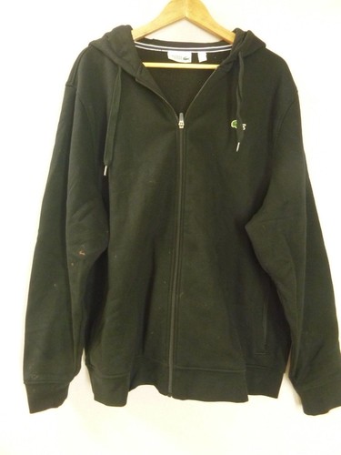 Lacoste black hoodie - lacoste,