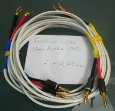 Cables enceintes montés POSITIVE CABLE Antlia 2,5mm² OFC +banane +Y - 2 x 2,40 m