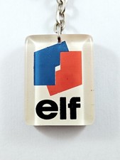 PORTE-CLES - ELF LUBRIFIANTS 1960s Double-Face VINTAGE Original Renault Rallye