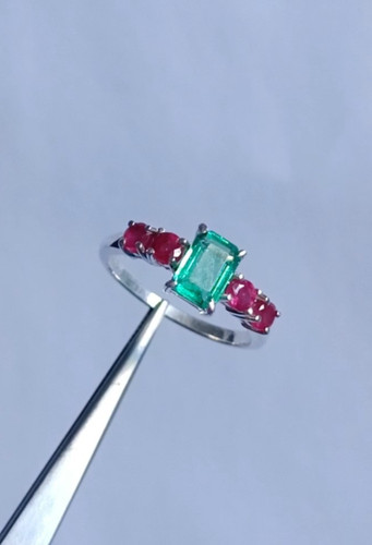 Bague naturelle émeraude - , et