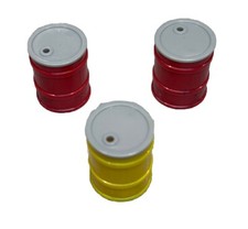 Lot 3 Petits Tonneaux Plastiques 