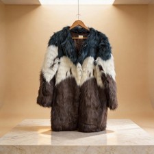 veste fausse fourrure femme