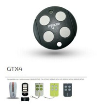 Télécommande Commande Émetteur Mhouse GTX 4 Canaux Original 433,92 MHZ Dfm