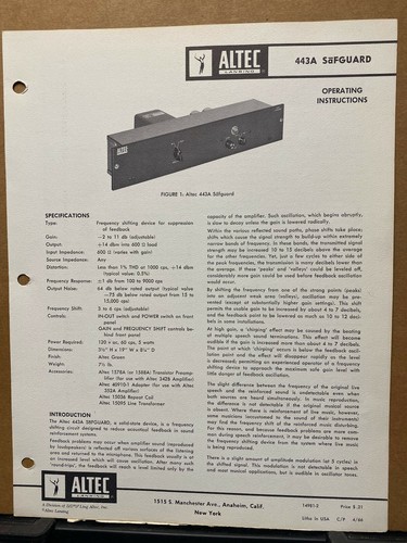 Operating instruction manual - manual, ~