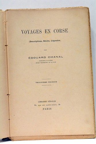 Chanal voyages corse - chanal, en