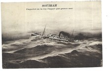 MARINE DE COMMERCE  PAQUEBOT  SOUIRAH DE LA CIE PAQUET
