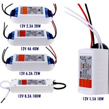 AC 240V ? DC12V 18W - 100W Alimentation Transformateur LED Adaptat FR