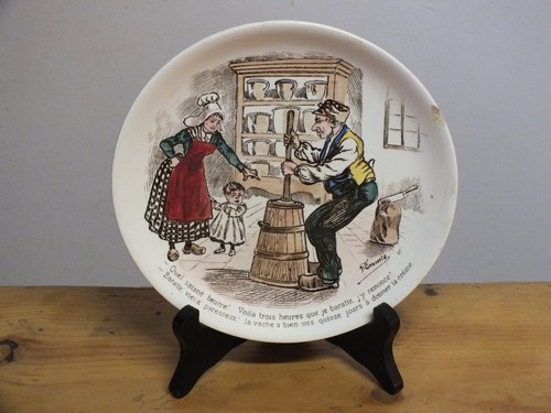 Assiette digoin sarreguemines - assiette,