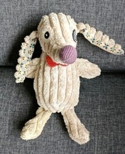 1391?LES DEGLINGOS Doudou Peluche Chien Nonos Velours Beige 18CM