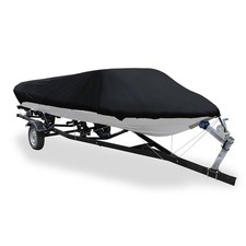 Housse de bateau remorquable 210D Etanche pour pêche, Ski, basse 16-18 pieds