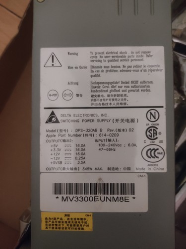Apple 614 0209 alimentation - apple, 614-0209