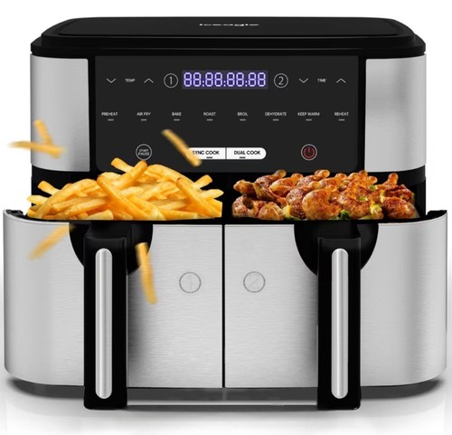 Friteuse air chaud double - chaud,