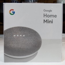 Brand New Google Home Mini Smart Small Speaker - Chalk Grey GA00210-US