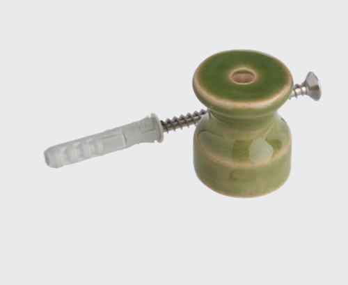 Isolateur porcelaine verte - isolateur,
