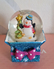 BOULE A NEIGE COLLECTION VINTAGE - BONHOMME SAPIN NOEL CADEAU 7CM