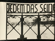 Photo Presse ww2 : Holocauste - Camp de Buchenwald - Portail d'Entrée