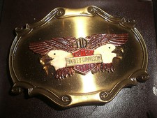 HARLEY VINTAGE EAGLE 75TH ANNIVERSARY YEAR 1978 RAINTREE BELT BUCKLE 3D RARE USA