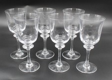 6 verres à vin modèle Saumur cristal Daum France H = 17 cm
