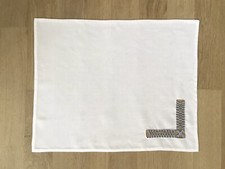 SET DE TABLE en LIN BLANC