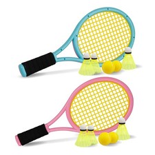 Raquette de Tennis pour Enfants, Raquette de Tennis en Plastique de 17 Pouces...