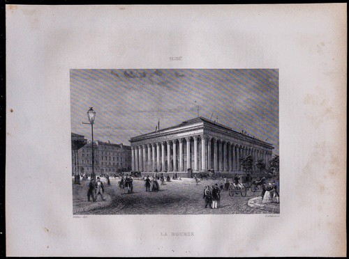1851 vue la bourse - de,