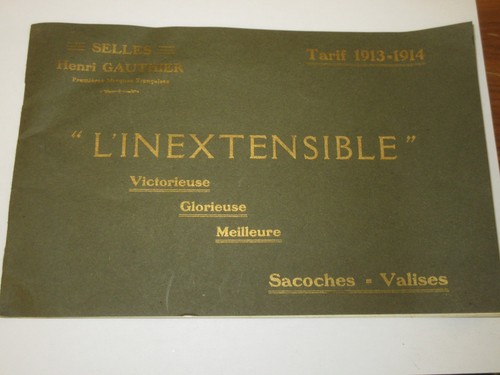 Catalogue inextensible - catalogue, l'inextensible