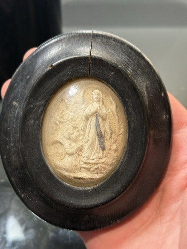Ancien reliquaire calcaire - ancien,