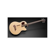 ROCKBASS Alien Standard, 4-String, Fretless Avec Lignes - Natural Transparent