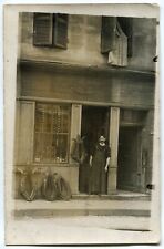 Bourrelier - Collier Harnais Chevaux Cuir - CP Tirage argentique 1910's - 