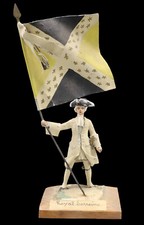 Porte-étendard ROYAL LORRAINE Bernard VANOT 1950  / soldier  soldat